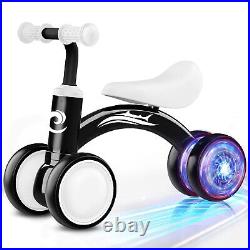 Colorful Lighting Baby Balance Bike Toys for 1 Year Old Boy Girl Gifts, 10-36