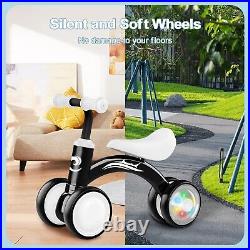 Colorful Lighting Baby Balance Bike Toys for 1 Year Old Boy Girl Gifts, 10-36