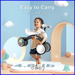 Colorful Lighting Baby Balance Bike Toys for 1 Year Old Boy Girl Gifts, 10-36