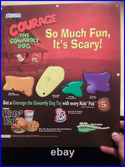 Complete Courage the Cowardly Dog SubWay Kids Pak Toys Display 2003 Cartoon
