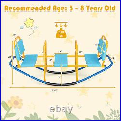 Costway Outdoor Teeter Totter Kids Teeter Totter Gift for Children Girls Boys