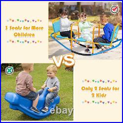 Costway Outdoor Teeter Totter Kids Teeter Totter Gift for Children Girls Boys