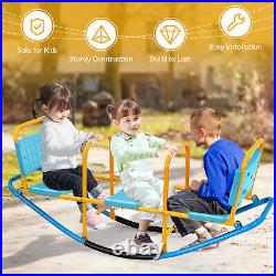 Costway Outdoor Teeter Totter Kids Teeter Totter Gift for Children Girls Boys