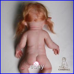 Cute Girl Reborn Baby Doll Full Silicone Newborn Real Lifelike Toddler Toy Gift