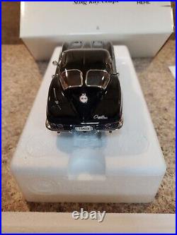 DANBURY MINT 1963 Chevrolet Corvette Stingray COUPE RARE Tuxedo Black Brand New