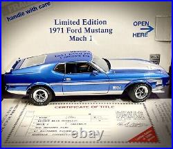 Danbury mint 1 24 limited edition 1971 ford mustang mach 1