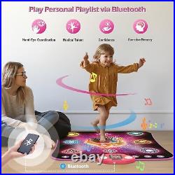 Dance Mat Light Up 8 Buttons Kids Dance Mat 7 Gameplay Modes with Bluetooth