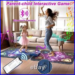 Dance Mat Toys for 3-12 Year Old Girls Boy 2 Players Dance Mat with Light-up