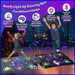 Dance Mat Toys for 3-12 Year Old Girls Boys, Dance Mat for Kids with Light Up