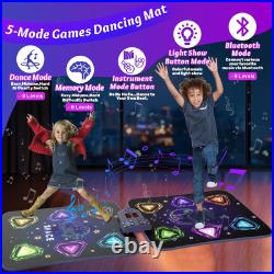 Dance Mat Toys for 3-12 Year Old Girls Boys, Dance Mat for Kids with Light Up