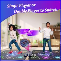 Dance Mat Toys for 3-12 Year Old Girls Boys, Dance Mat for Kids with Light Up