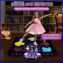 Dance Mat Toys for 3-12 Year Old Girls & Boys, Dance Mats with Light Up 8-But