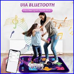 Dance Mat Toys for 3-12 Year Old Girls & Boys, Dance Mats with Light Up 8-But