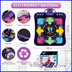 Dance Mat Toys for 3-12 Year Old Girls & Boys, Dance Mats with Light Up 8-But