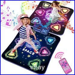 Dance Mat Toys for 3-12 Year Old Kids, 6 Button Kids Dance Mat Bluetooth Dance P