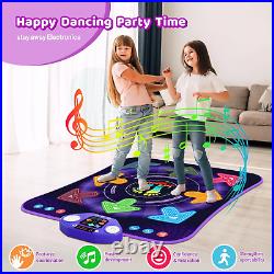 Dance Mat Toys for 3-12 Year Old Kids, Light up 8 Buttons Dance Mats with Blueto