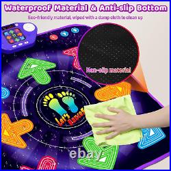 Dance Mat Toys for 3-12 Year Old Kids, Light up 8 Buttons Dance Mats with Blueto