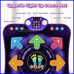 Dance Mat Toys for 3-12 Year Old Kids, Light up 8 Buttons Dance Mats with Blueto