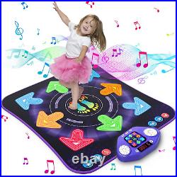 Dance Mat Toys for 3-12 Year Old Kids, Light up 8 Buttons Dance Mats with Blueto