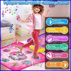 Dance Mat Toys for 3-12 Year Old Kids, Single & Double Player Dance Game Pad