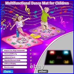 Dance Mat Toys for 3-12 Year Old Kids, Single & Double Player Dance Game Pad