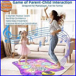Dance Mat Toys for Girls Ages 3-10 Dance Pad with LED Lights, Adjustable