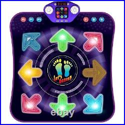Dance Mat for 3-12 Years Old 8 Buttons Light Up Dance Floor Mat Toy Gifts f