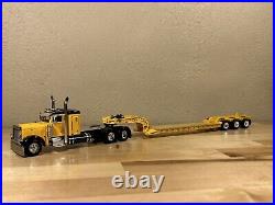 Dcp 1/64 Peterbilt Flat Top With Fontaine Magnitude Lowboy Semi Truck Farm Toy