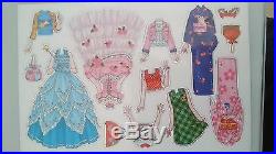 Defect Girls Princess Kids Fridge Magnet Set Magnetic Dress Up Dolls 3 Sheets