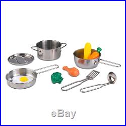 Deluxe Cookware Set 11 Pcs Kids Play Toys Accessories For Kitchen Girls gift
