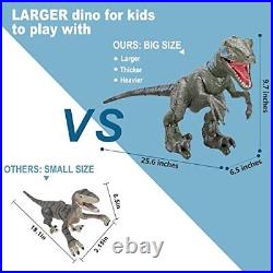 Dinosaur Toys 26 Big for Kids 8-12 Boys Girls, Rechargeable Remote Control