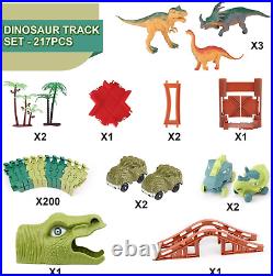 Dinosaur Track Toys Best Birthday Gifts for 3 4 5 6 7 Year Old Boys Girls, Din