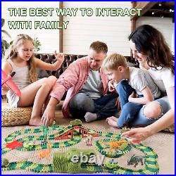 Dinosaur Track Toys Best Birthday Gifts for 3 4 5 6 7 Year Old Boys Girls, Din