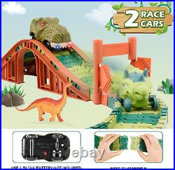 Dinosaur Track Toys Best Birthday Gifts for 3 4 5 6 7 Year Old Boys Girls, Din