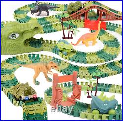 Dinosaur Track Toys Best Birthday Gifts for 3 4 5 6 7 Year Old Boys Girls, Din