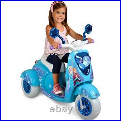 Disney Frozen Scooter Ride On Kids Toy Girls Bike Elsa Anna 6v Battery Electric