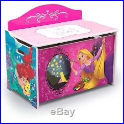 Disney Princess Toy Box Boxes For Little Girls Lid Best Storage Chest Shelf Wood