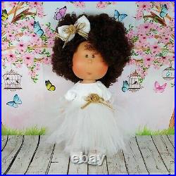 Doll Mia 12'' Princess 1/6 Vinyl Dolls Toys Gift Brown Haired Girl Prom Dress