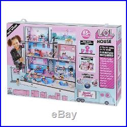 Dollhouse Toys LOL Surprise Real Wood For Little Girls With 85 Multicolor