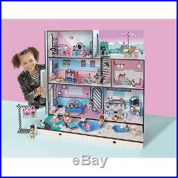 Dollhouse Toys LOL Surprise Real Wood For Little Girls With 85 Multicolor