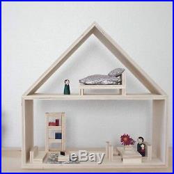 Dollhouse Wooden Kit Doll House Wood Toy Gift for Kids Large Girls Play Handmade