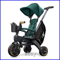 Doona Liki Trike S5 Premium Foldable Toddler Tricycle 10Mo-3Yrs Racing Green