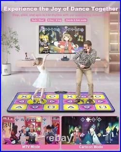 Double Dance Mat Wireless Electronic Dance Mat for TV with Camera, Anti-Sli