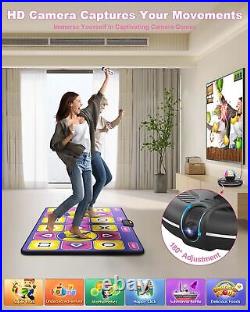 Double Dance Mat Wireless Electronic Dance Mat for TV with Camera, Anti-Sli