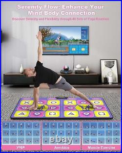 Double Dance Mat Wireless Electronic Dance Mat for TV with Camera, Anti-Sli