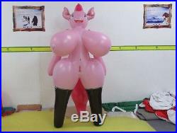 Double Seam, Sexy Girl Inflatable Pig For Free Shipping(6.56 Foot Height)