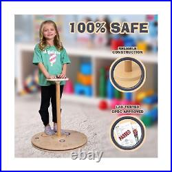 Driddle Wooden Stand and Spin Toy Balance Board 360° Spinner Stand Toddle