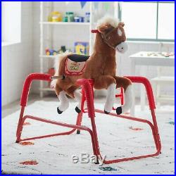 Dynamic Talking Plush Animated Spring Horse, Kids Ride-On Toy For Girls And Boys