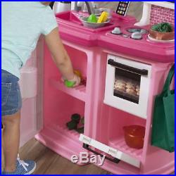 ENJOYABLE Gift For Kids Girls Boys Step 2 Kitchen Playset Pink Modern Toys NEW