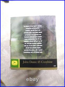 ERTL John Deere Model 45 Combine With #10 Corn Head NIB Prestige 1/16 scale